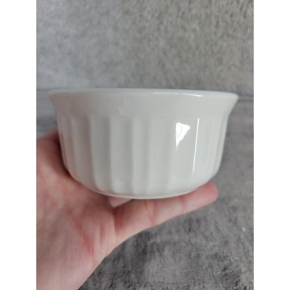 Corningware French White Stoneware Ramekin Dish 7 oz 200 mL Microwave Oven Safe - Picture 3 of 9